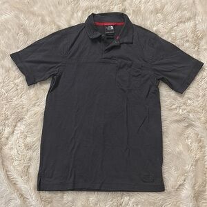 The North Face Short Sleeve Polo Shirt Gray Size Small